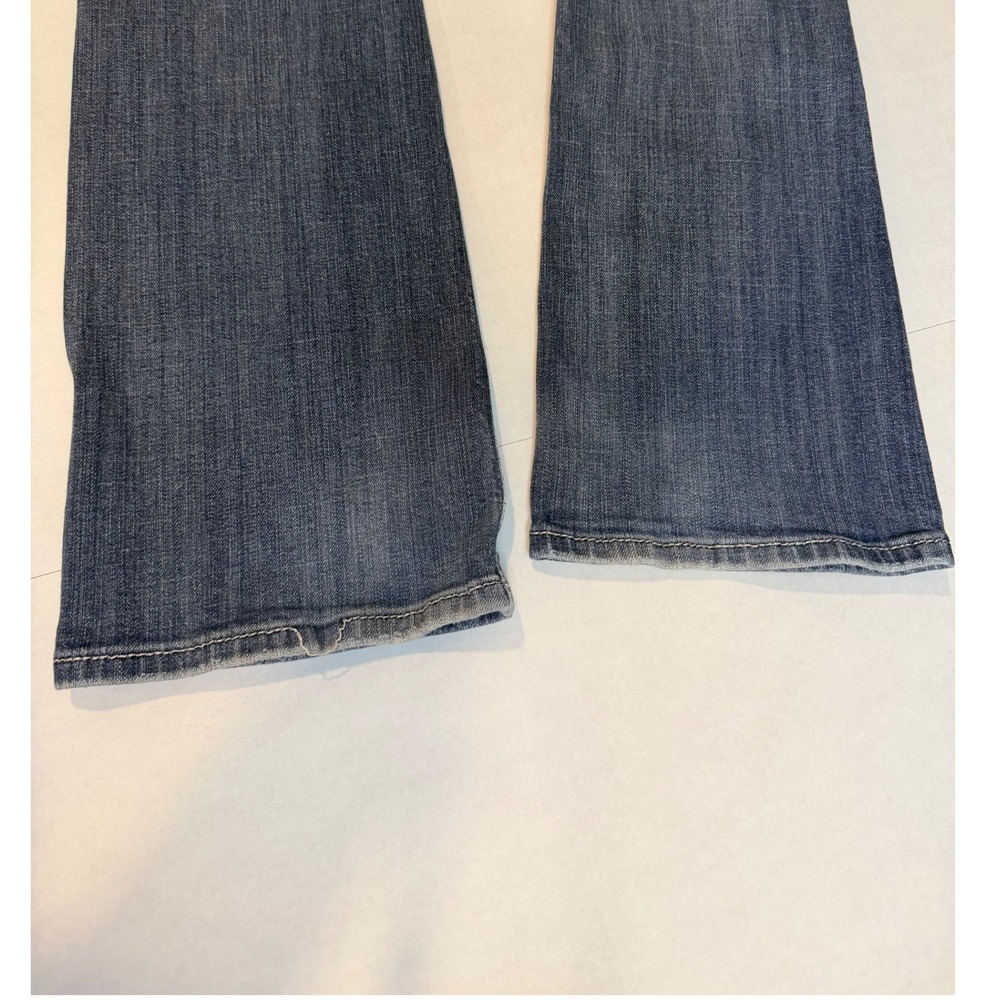 Miss Me Bootcut Jeans Blue Embroidered Crystal Embellished Size 29 - Picture 11 of 14